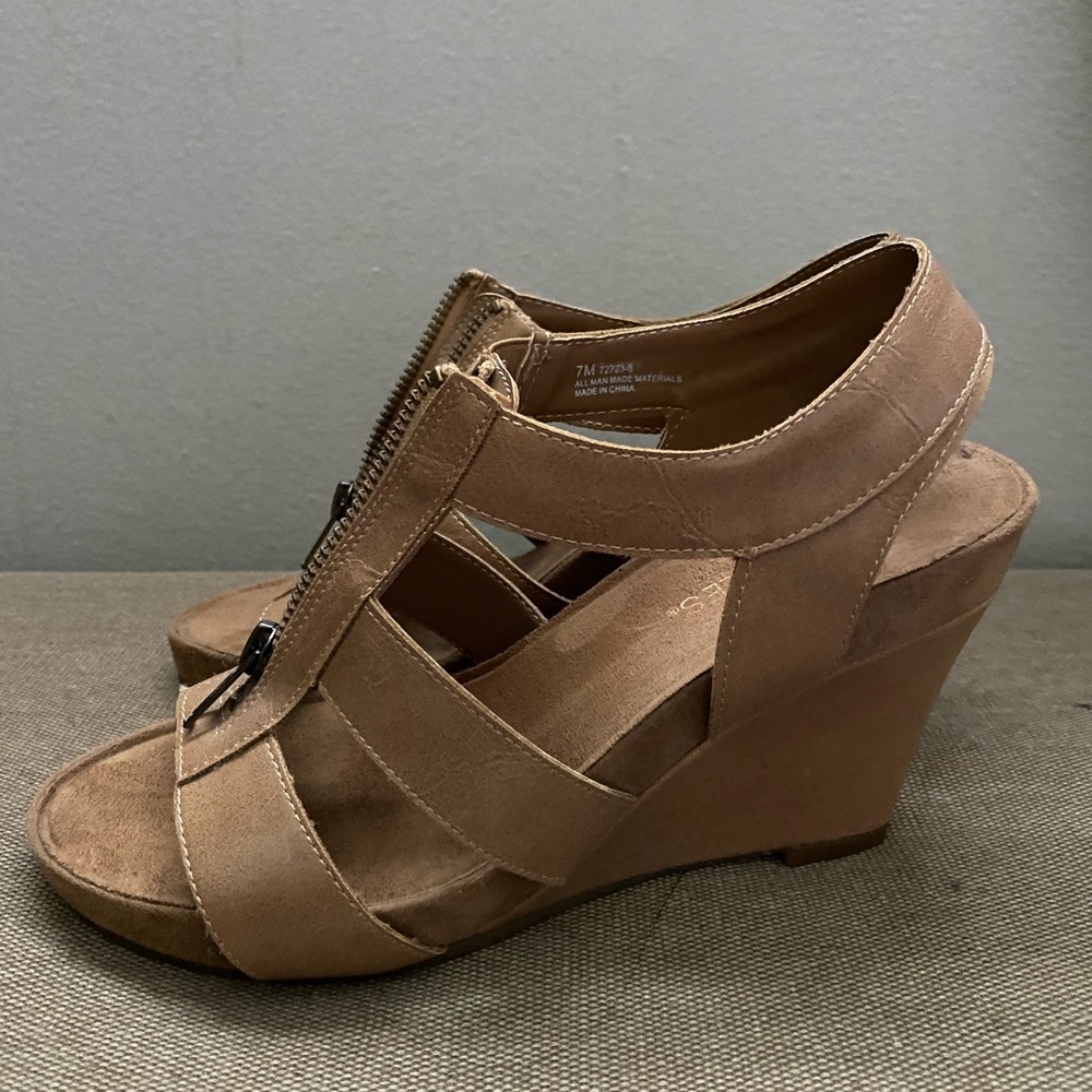 Beige Aerosole Wedges Size 7